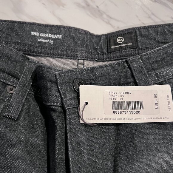 AG Jeans - The Graduate Tailored Leg 30W 36L - TPO (Dark Gray Blue) - (Inv 72) - Picture 4 of 5